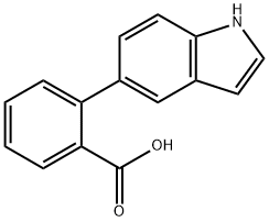 2-(1H-吲哚-5-基)苯甲酸,886363-17-3,结构式