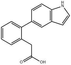 2-(5'-INDOLE)PHENYL ACETIC ACID
 Structure