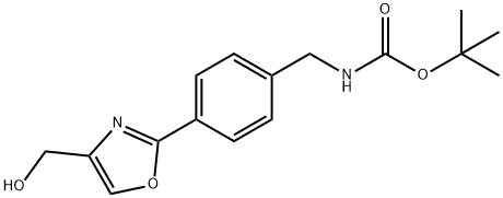 [4-(4-HYDROXYMETHYL-OXAZOL-2-YL)-BENZYL]-CARBAMIC ACID TERT-BUTYL ESTER
 化学構造式