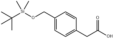 [4-(TERT-BUTYL-DIMETHYL-SILANYLOXYMETHYL)PHENYL]-ACETIC ACID
 化学構造式