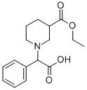 1-(CARBOXY-PHENYL-METHYL)-PIPERIDINE-3-CARBOXYLIC ACID ETHYL ESTER
 Structure