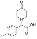 (4-FLUORO-PHENYL)-(4-OXO-PIPERIDIN-1-YL)-ACETIC ACID
 Structure