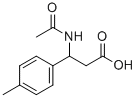N-アセチル-2-(P-トリル)-DL-Β-アラニン 化学構造式