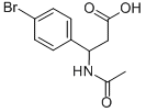 3-(4-溴苯基)-3-乙酰氨基丙酸, 886363-73-1, 结构式