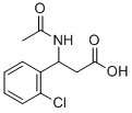 N-ACETYL-2-(2-CHLOROPHENYL)-DL-BETA-ALANINE
 Struktur