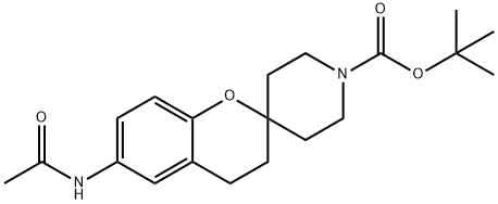 6-ACETYLAMINO-2-SPIRO(N-BOC-PIPERIDINE-4-YL)-BENZOPYRAN
 Struktur
