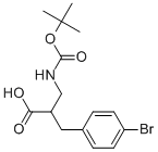 2-N-BOC-2-AMINOMETHYL-3-(4-BROMO-PHENYL)-PROPIONIC ACID
Structure