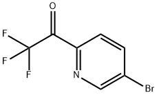 1-(5-溴-2-吡啶基)-2,2,2-三氟乙酮 结构式