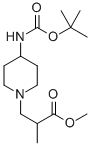 3-(4-BOC-AMINO-PIPERIDIN-1-YL)-2-METHYL-PROPIONIC ACID METHYL ESTER
 化学構造式
