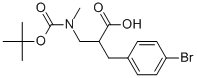 2-N-BOC-3-(4-BROMO-PHENYL)-2-METHYLAMINOMETHYL-PROPIONIC ACID
Structure