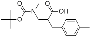 2-N-BOC-2-METHYLAMINOMETHYL-3-P-TOLYL-PROPIONIC ACID
 Struktur