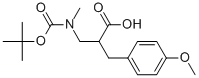2-N-BOC-3-(4-METHOXY-PHENYL)-2-METHYLAMINOMETHYL-PROPIONIC ACID
 Struktur