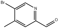 5-Bromo-4-methyl-2-pyridinecarboxaldehyde Struktur