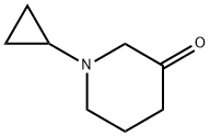 1-CYCLOPROPYL-PIPERIDIN-3-ONE Structure
