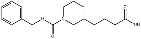 4-(1-CBZ-PIPERIDIN-3-YL)-BUTYRIC ACID
 Structure