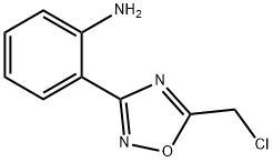 2-(5-CHLOROMETHYL-[1,2,4]OXADIAZOL-3-YL)-ANILINE
 Struktur