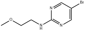 5-溴-N-(2-甲氧基乙基)嘧啶-2-胺, 886365-79-3, 结构式