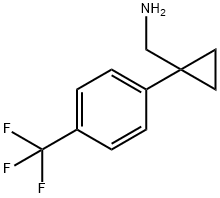 [1-(4-Trifluoromethylphenyl)cyclopropyl]methylamine Structure