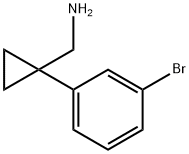 (1-(3-溴苯基)环丙基)甲胺, 886365-87-3, 结构式