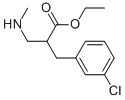 ETHYL 3-(3-CHLORO-PHENYL)-2-METHYLAMINOMETHYL-PROPIONATE
 化学構造式