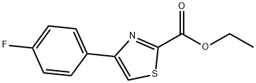 4-(4-氟苯基)-2-噻唑甲酸乙酯, 886366-37-6, 结构式