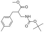 3-((叔丁氧基羰基)氨基)-2-(4-甲基苄基)丙酸甲酯 结构式