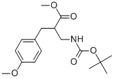 METHYL 2-N-BOC-2-AMINOMETHYL-3-(4-METHOXY-PHENYL)-PROPIONATE
 化学構造式