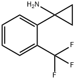Cyclopropanamine, 1-[2-(trifluoromethyl)phenyl]- Structure