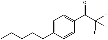 4'-N-ペンチル-2,2,2-トリフルオロアセトフェノン 化学構造式