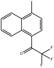 1-(4-メチルナフチル)トリフルオロメチルケトン 化学構造式