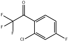1-(2-CHLORO-4-FLUORO-PHENYL)-2,2,2-TRIFLUORO-ETHANONE Structure