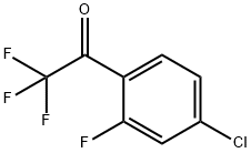 1-(4-CHLORO-2-FLUORO-PHENYL)-2,2,2-TRIFLUORO-ETHANONE Structure
