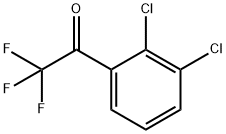 2',3'-ジクロロ-2,2,2-トリフルオロアセトフェノン 化学構造式