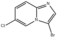 3-ブロモ-6-クロロイミダゾ[1,2-A]ピリジン 化学構造式