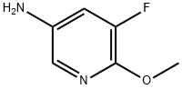 3-アミノ-5-フルオロ-6-メトキシピリジン 化学構造式
