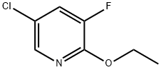 5-クロロ-2-エトキシ-3-フルオロピリジン 化学構造式