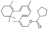 レチノールシクロペンタンカルボキシラート 化学構造式