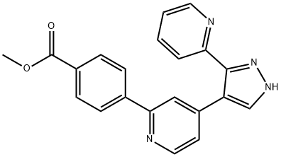 Methyl 4-(4-(3-(pyridin-2-yl)-1H-pyrazol-4-yl)pyridin-2-yl)benzoate Struktur