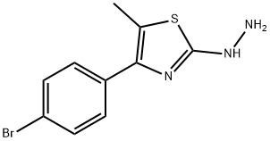 4-(4-BROMOPHENYL)-5-METHYL-2(3H)-THIAZOLONE HYDRAZONE Struktur