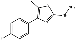 4-(4-FLUOROPHENYL)-5-METHYL-2(3H)-THIAZOLONE HYDRAZONE 结构式