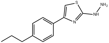 4-(4-PROPYLPHENYL)-2(3H)-THIAZOLONE HYDRAZONE 结构式
