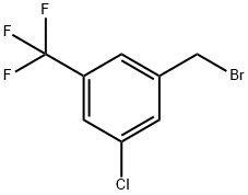 3-クロロ-5-(トリフルオロメチル)ベンジルブロミド 化学構造式