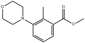 Methyl 2-Methyl-3-Morpholinobenzoate Struktur
