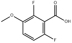 2,6-二氟-3-甲氧苯甲酸,886498-30-2,结构式