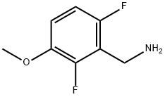 2,6-ジフルオロ-3-メトキシベンジルアミン 化学構造式