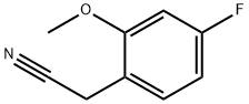 2-Methoxy-4-fluorobenzyl cyanide Structure