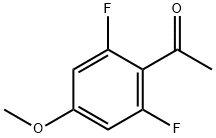 1-(2,6-ジフルオロ-4-メトキシフェニル)エタノン 化学構造式