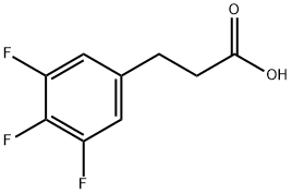 3-(3,4,5-トリフルオロフェニル)プロピオン酸 化学構造式