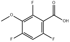 3-メトキシ-2,4,6-トリフルオロ安息香酸 化学構造式