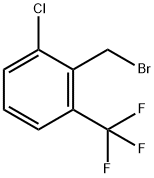2-クロロ-6-(トリフルオロメチル)ベンジルブロミド 化学構造式